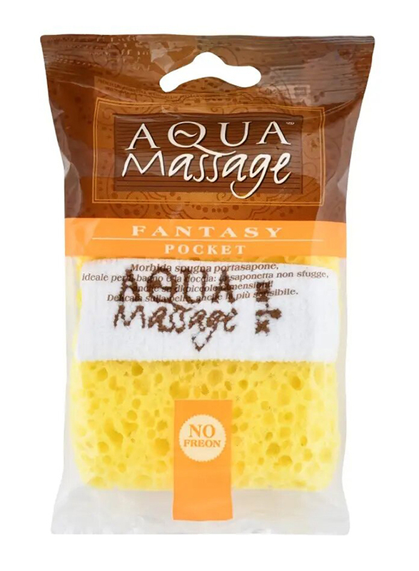 Aqua Massage Corpo Gentile Body Sponge - Yellow