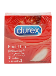 Durex Feel Thin Condoms, 3 Pieces