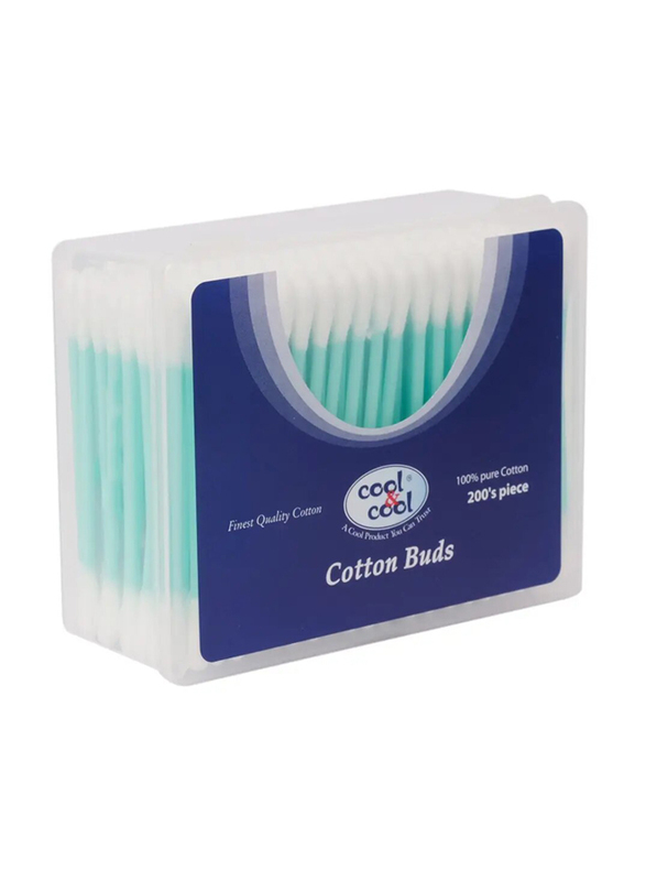 Cool & Cool Cotton Buds, 200 Pieces