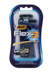 BiC Flex 3 Comfort Disposable Razors, 3 Pieces