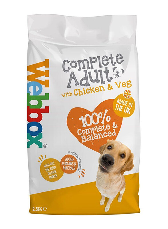 

Webbox Complete Chicken & Vegetables Adult Dry Dog Food, 2.5 Kg