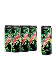 Mountain Dew, Carbonated Soft Drink, Cans, 6 Can x 245ml