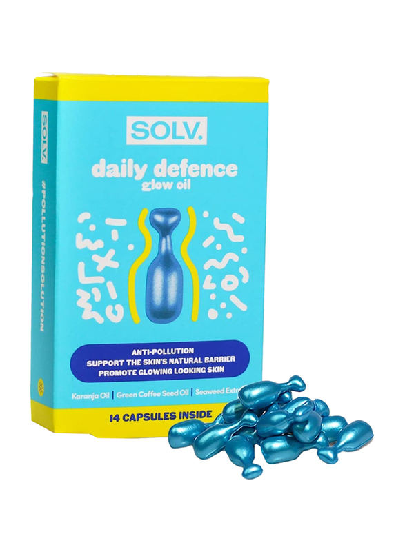 Solv. Daily Defence Skin Glow Oil Capsules, 14 Pieces