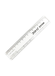 Doms 15cm Zoom Ruler, Clear