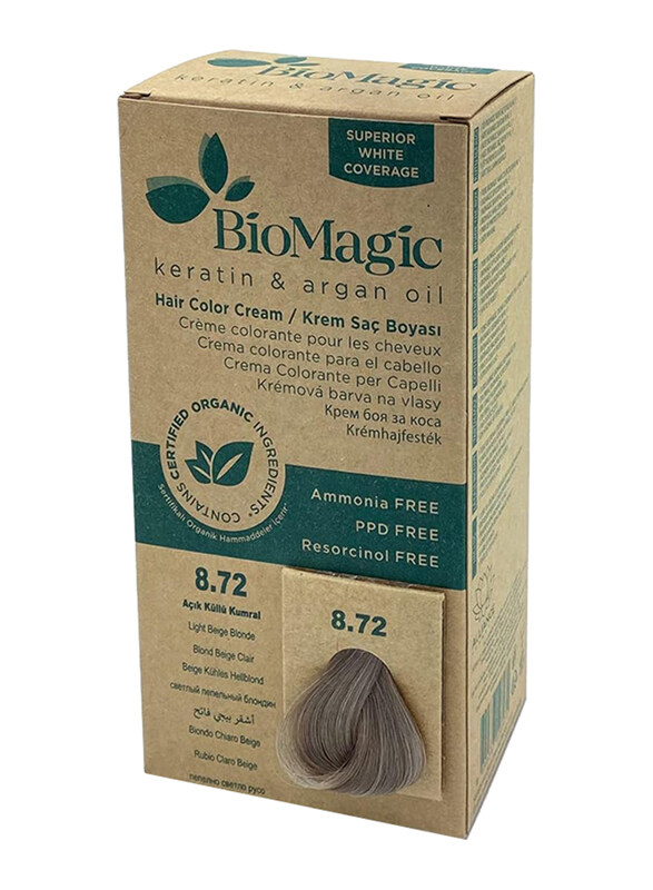 

Biomagic Hair Colour Cream, 8.72 Light Beige Blonde