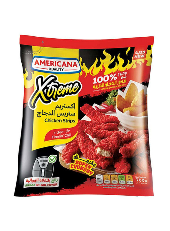 

Americana Xtreme Crispy Spicy Strips, 700g