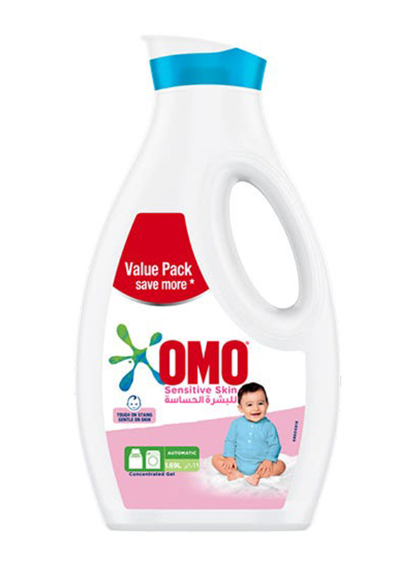 Omo Liquid Laundry Detergent Sensitive Skin, 1690ml