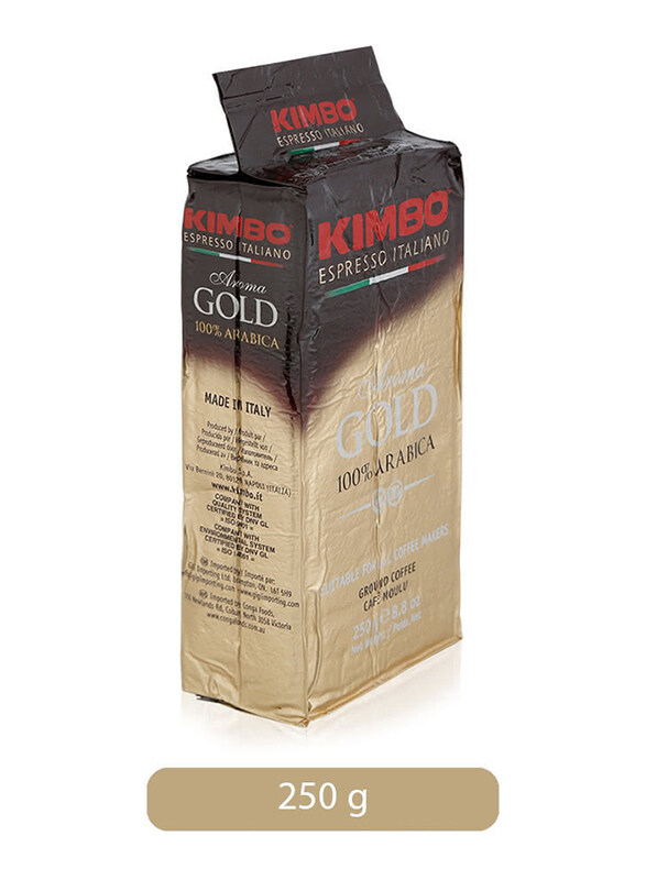 

Kimbo Aroma Gold Arabica Ground Coffee, 250g