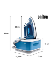 Braun Steam Generator Iron, 2400W, IS2565, Blue/White