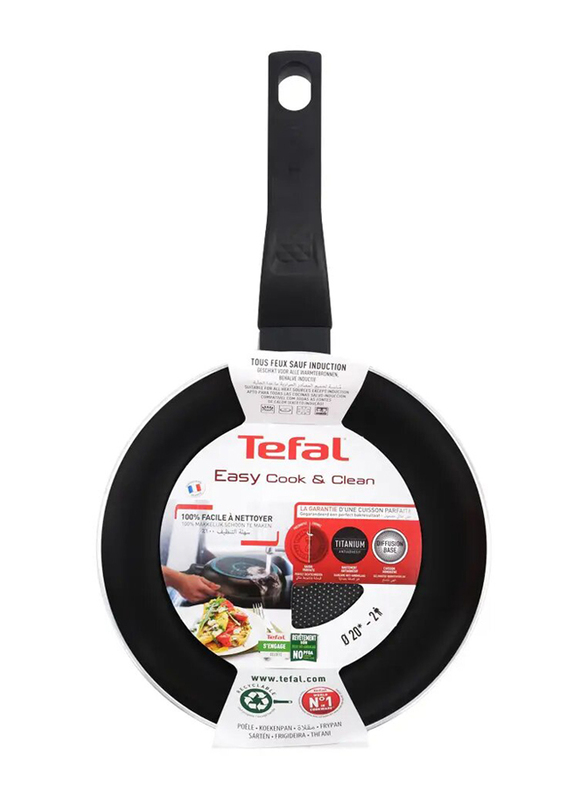 Tefal Tempo Flame Not-Stick Super Cook Fry Pan, 20cm, Red