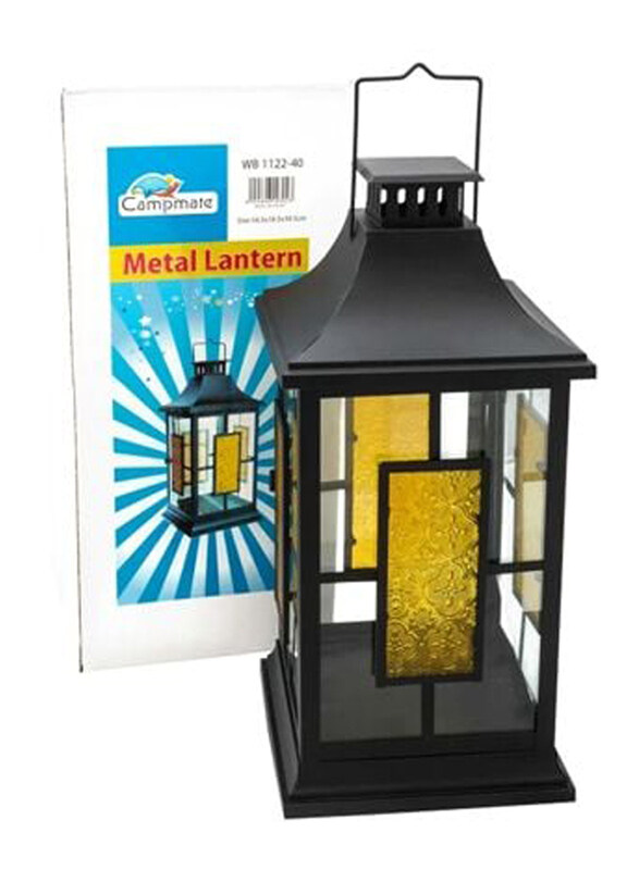 

Campmate Metal Lantern, WB1122-40, Black