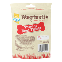 Wagtastic Tender Beef Fillets Yummy Treat Dog Dry Food, 80g