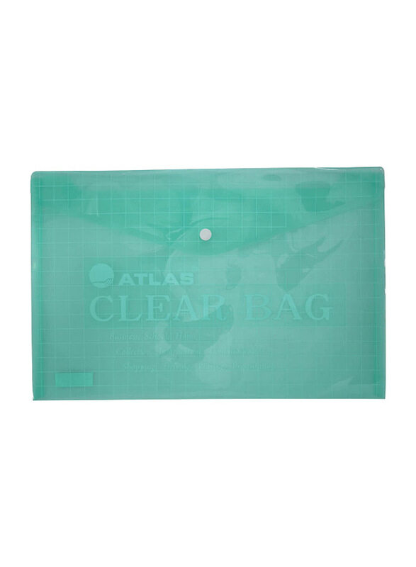 Atlas Document Clear Bag, Green