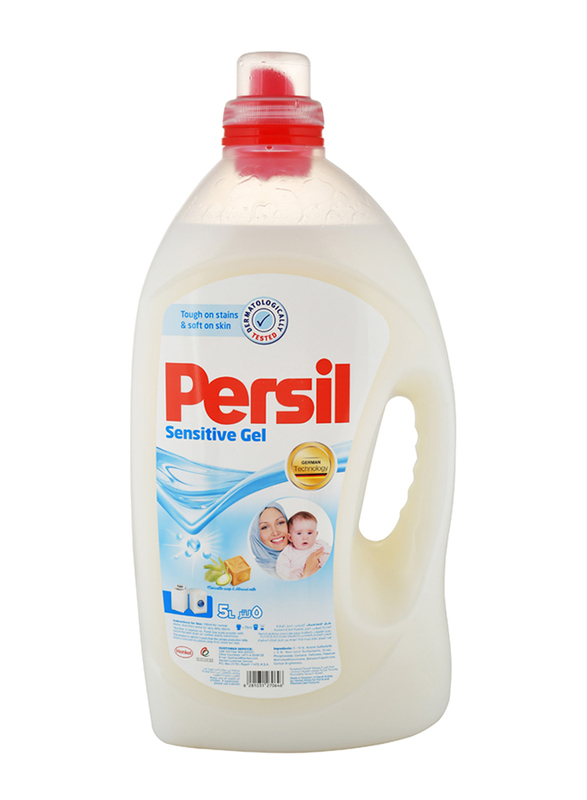 Persil Sensitive Gel Liquid Laundry Detergent, 5 Liters