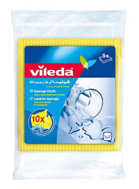 Vileda Sponge Cloth/Cleaning Cloth, 5 Pieces