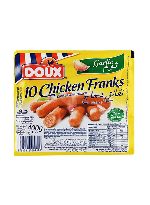 

Doux Garlic Chicken Frank, 400g