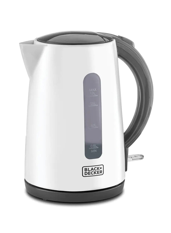 Black+Decker Concealed Coil Ss Kettle, Black/Silver