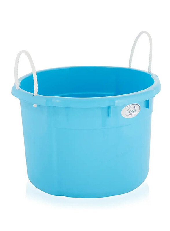 

Welltex Round Bucket with Rope Handle, Blue