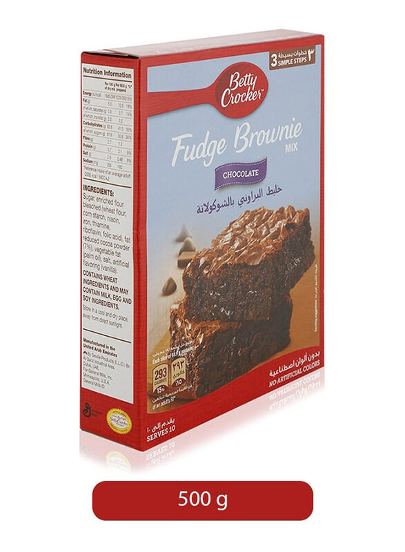 

Betty Crocker Fudge Chocolate Brownie Mix, 500 gm