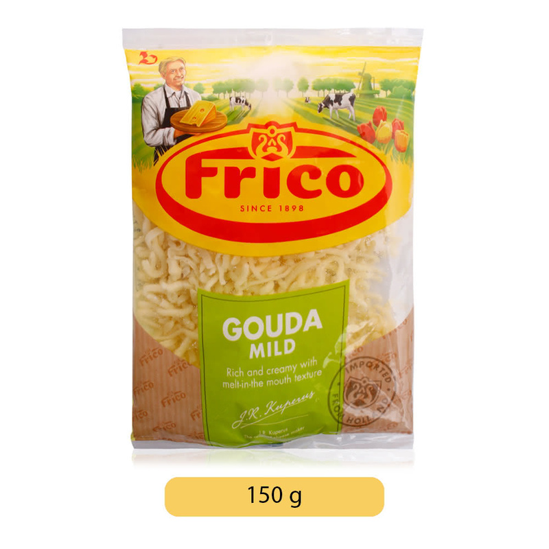 Frico Gouda Mild Shredded Cheese, 150 g