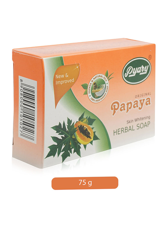 Pyary Papaya Skin Whitening Herbal Soap, 75gm