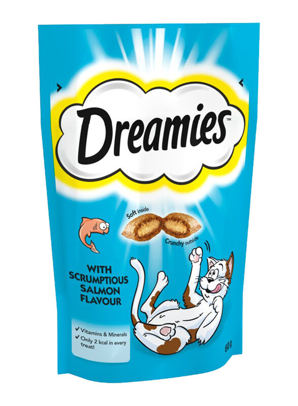 

Dreamies Salmon Treats Dry Cat Food, 60g