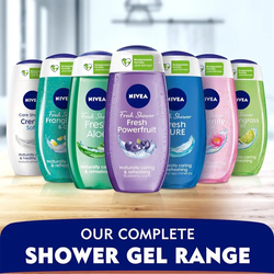 Nivea Water Lily and Oil Shower Gel for Women, 2 x 250ml