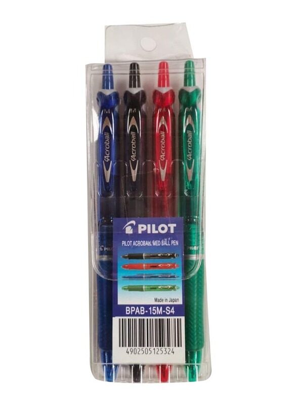 

Pilot Acroball Med Ball Pen, Multicolour, 4 Pieces