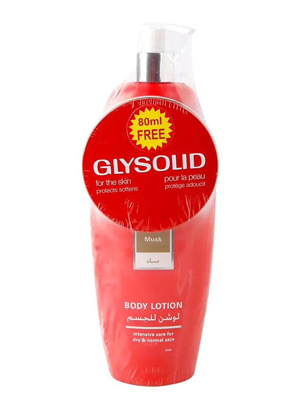 

Glysolid Musk Body Lotion with Cream, 500 ml + 80 ml