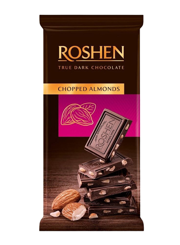 Roshen Chocolate with Salted Almonds, 85g