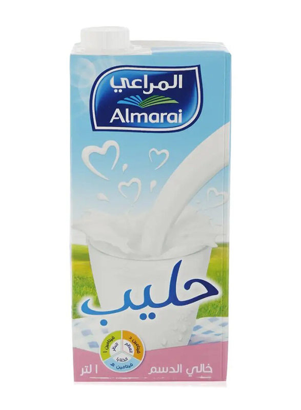 Almarai Fat Free Milk - 4 x 1 Ltr