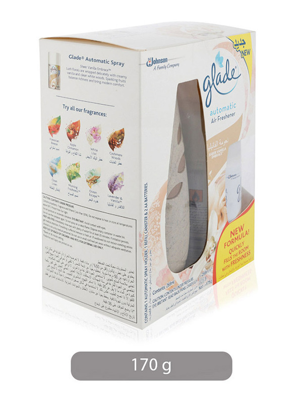 Glade Sheer Vanilla Embrace Automatic Air Freshener, 175gm