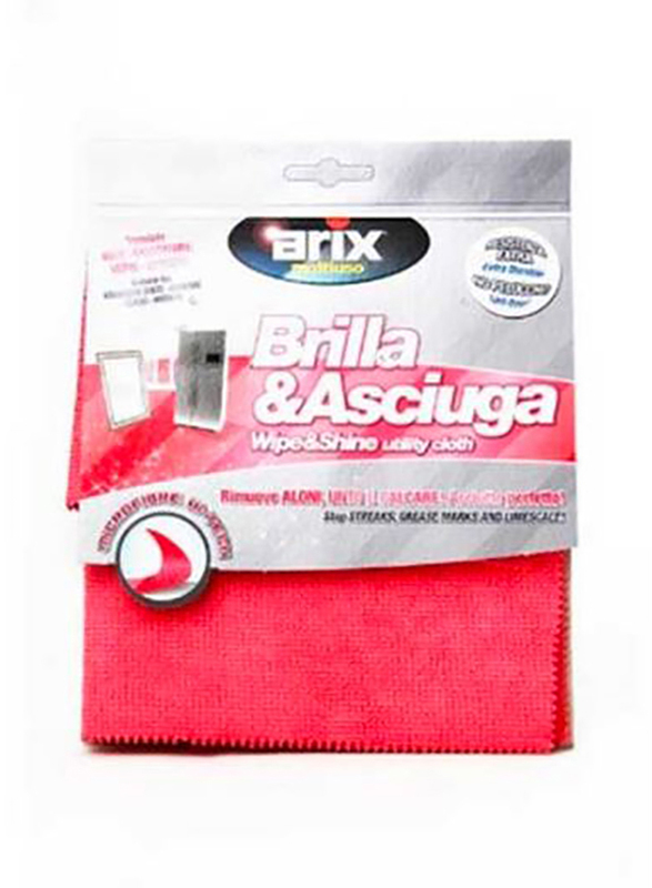 Arix Wipe & Shine Microfibre Cloth, Pink