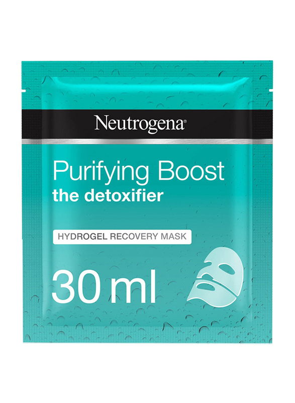 Neutrogena Purifying Boost Hydrogel Recovery Face Mask, 30ml