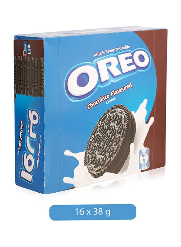 

Oreo Chocolate Flavored Cream Cookies - 16 x 38g
