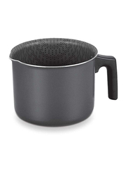 Tramontina 12cm Non-Stick Round Milk Boiler, 17.2x11.9x11.4 cm, Black