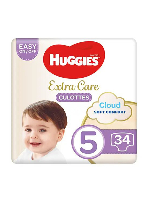 Huggies Extra Care Pants - Size 5, 12-17 kg, 34 Count