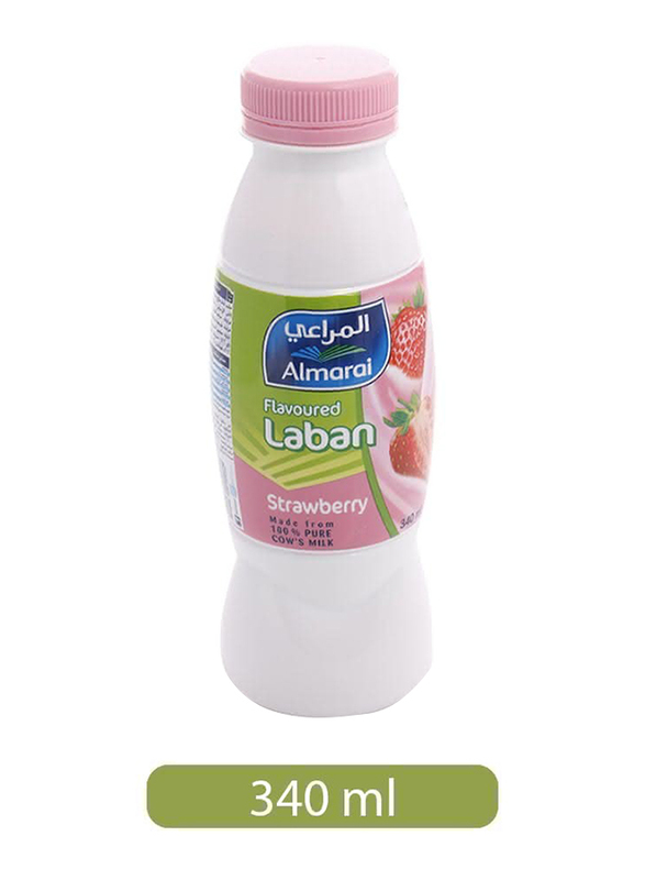 Almarai Strawberry Flavored Laban, 340 ml