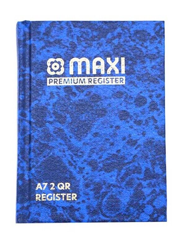 

Maxi Register Book 2QR, A7, Blue