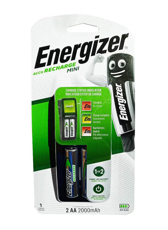 

Energizer AA Mini Accu Charger Battery, CH2PC4, Multicolour