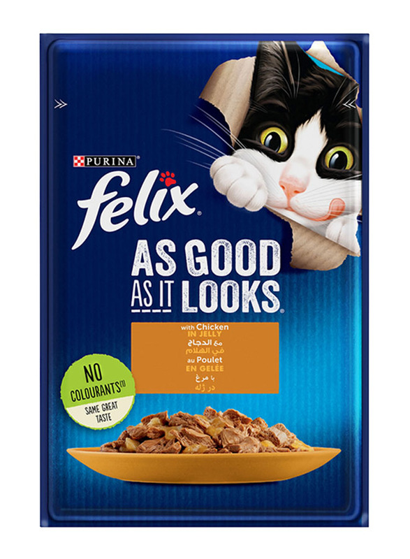 Felix As Good As It Looks With Chicken In Jelly Cat Wet Food, 85g