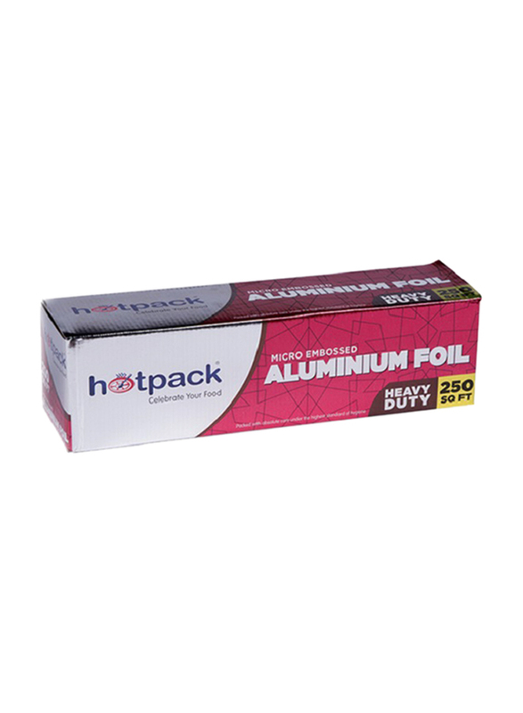 

Hotpack Micro Embossed Aluminium Foil, 250 Sq.ft.