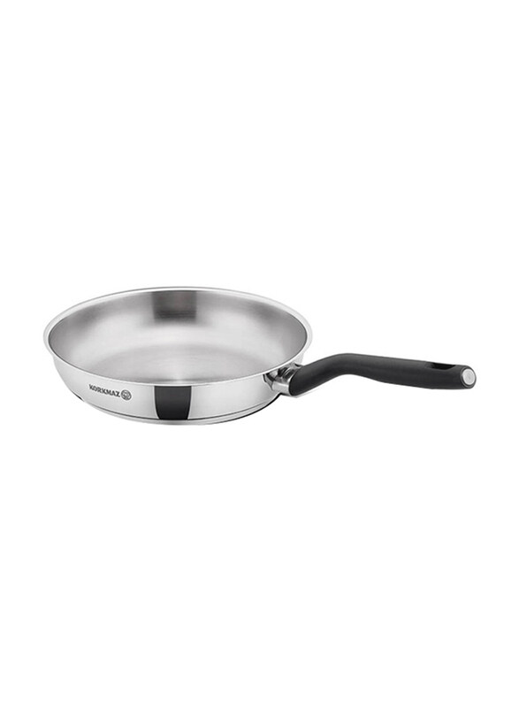 Korkmaz 1.8L Nora Round Frypan, 24 x 5cm, Silver