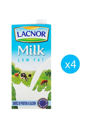 Lacnor Liquid Essentials Milk - 4 x 1 Ltr