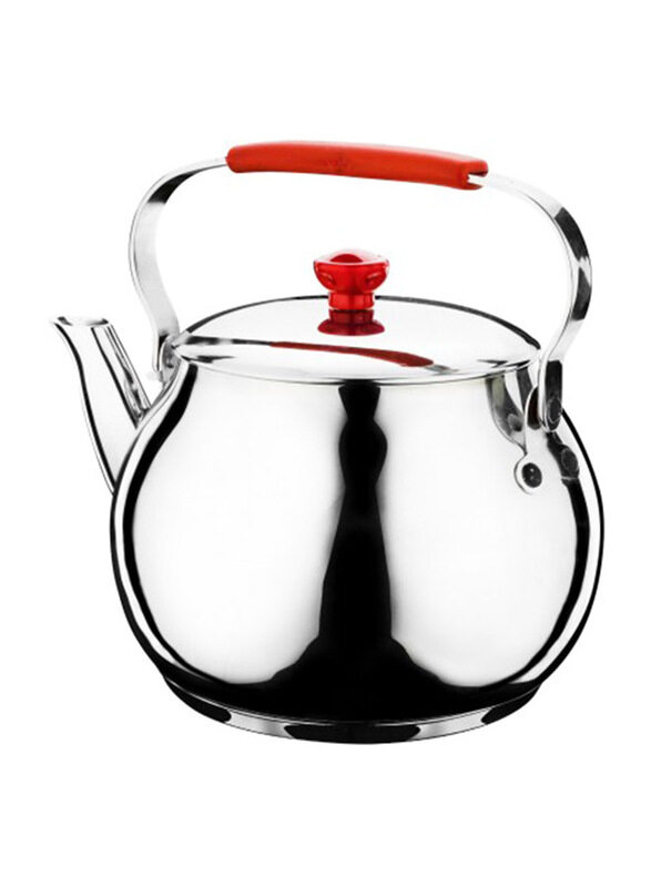 

Hascevher 1 Ltr Stainless Steel Tea Kettle Mevlana, Silver