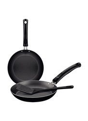 Tramontina 3-Piece Frying Pan Set, Black