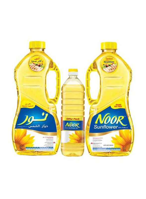 

Noor Pure Sunflower Oil, 2 x 1.5 Liters + 750ml