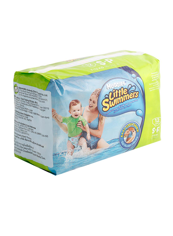 Huggies Little Swimmers Disposable Swimpants, Small, 7-12 kg, 12 Count