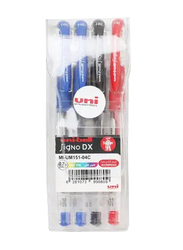 Uni-ball Signo DX Gel Ink Pens 0.7mm, 4 Pieces