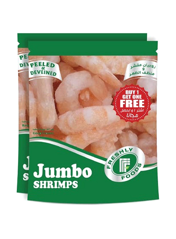 Freshly Foods Peeled and Deveined Jumbo Shrimps, 2 x 800g